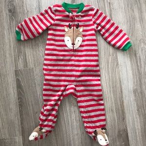 Christmas footie jammies